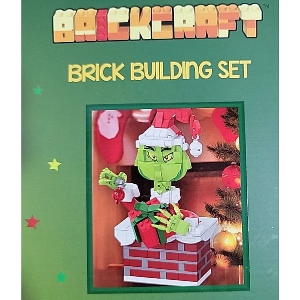BrickCraft Up The Chimney Grinch 504pc Christmas Holiday‎ Brick Building Set NEW